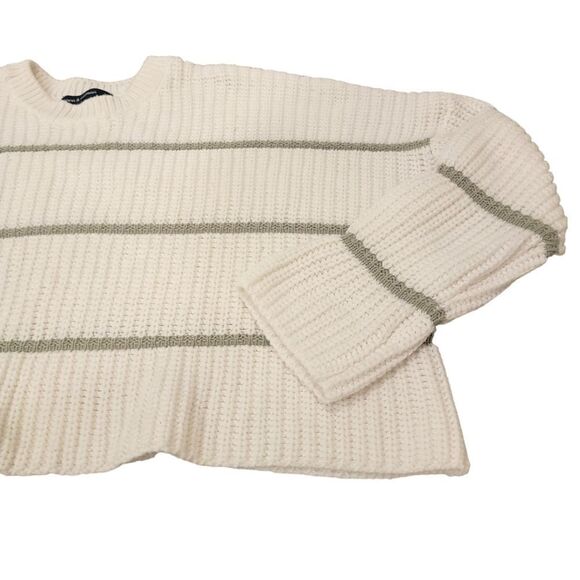 moon & madison Sweaters - Anthropologie Cropped Sweater Womens Size XS Oversized Crewneck Striped